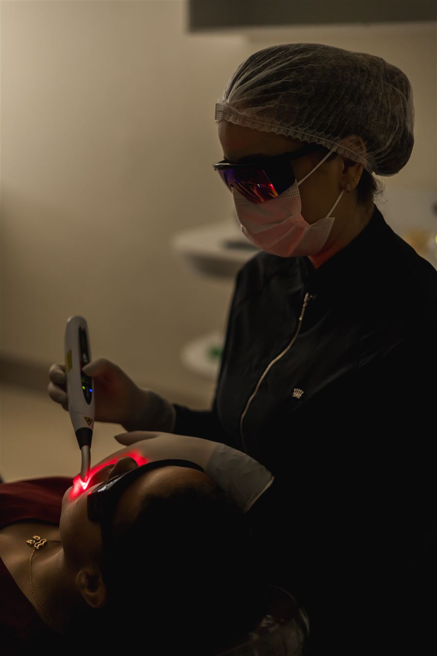 Aplicação de laser de baixa potência